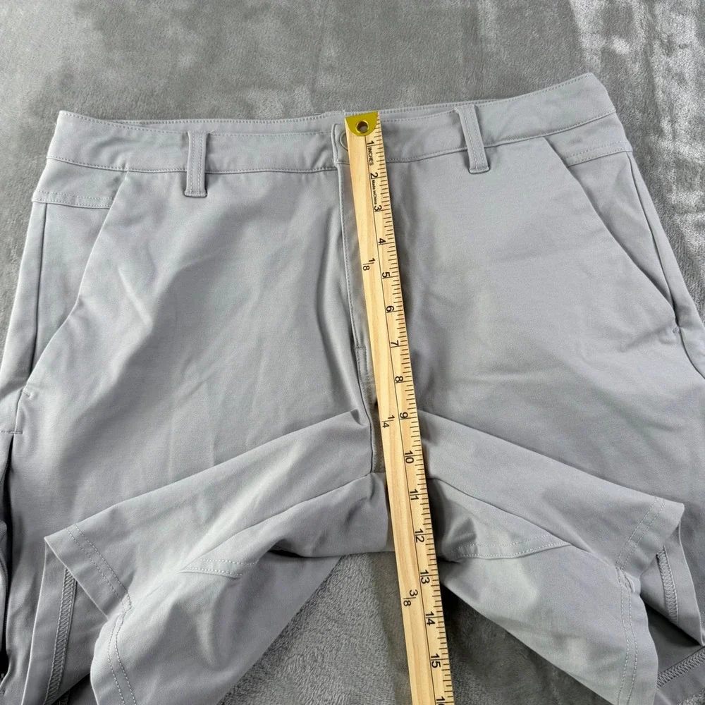 BYLT Premium Basics Mens Everyday Shorts 2.0 Grey Size 34 Stretch Performance